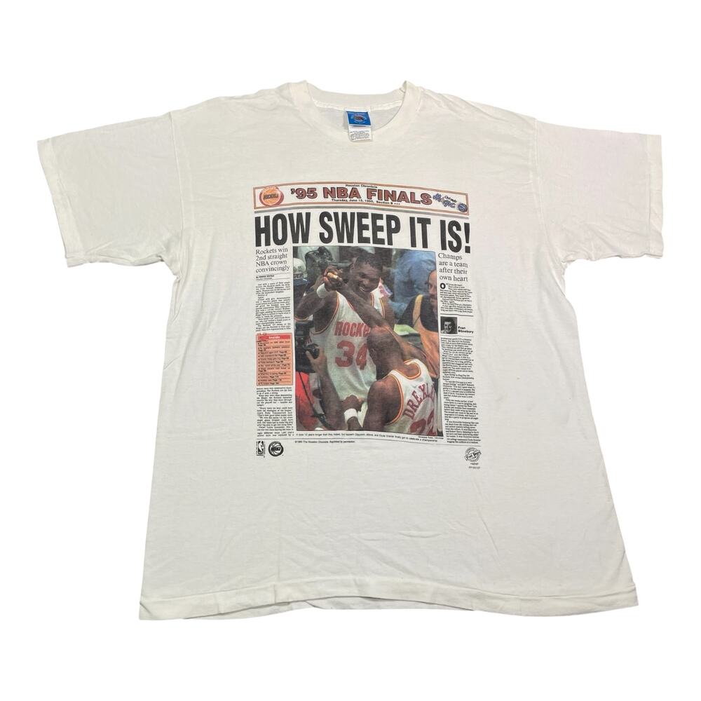 Vintage 1995 Houston Rockets NBA Finals T-Shirt